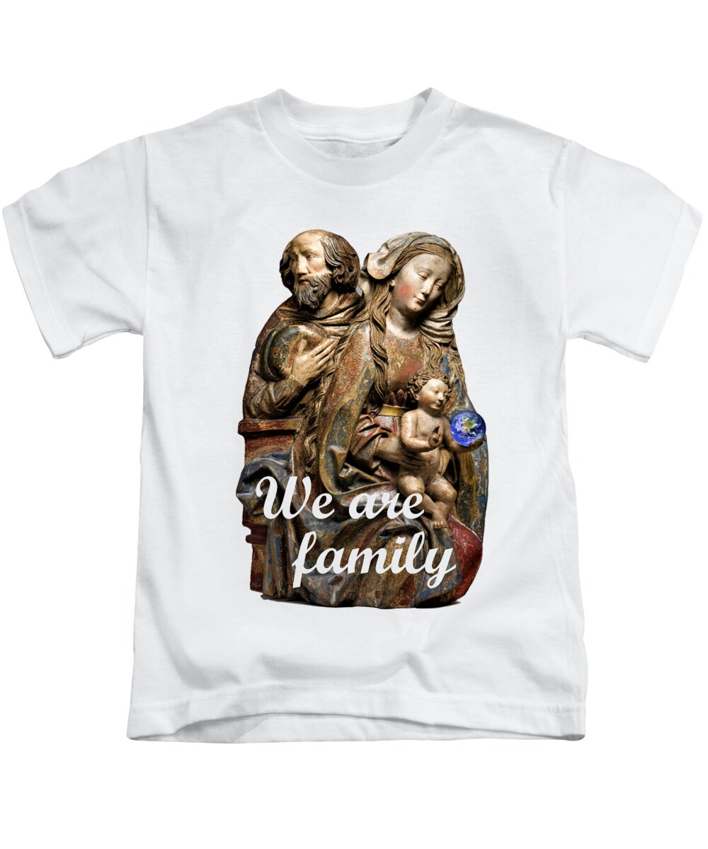 Jesus Kids T-Shirt featuring the digital art We Are Family by Bill Ressl