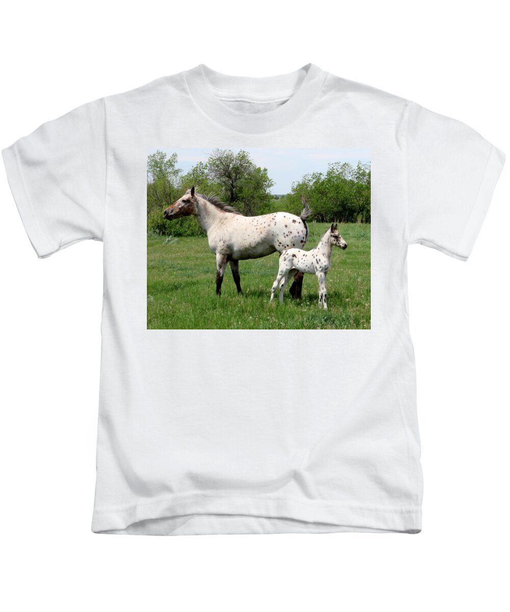 Appaloosa Kids T-Shirt featuring the photograph Which Way?  by Katie Keenan
