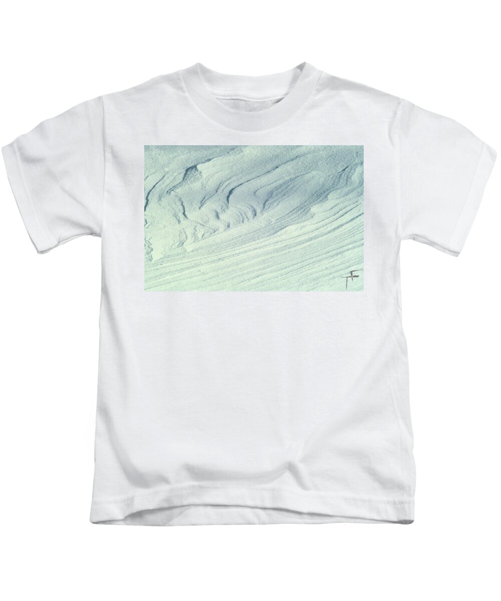 Ice Kids T-Shirt featuring the photograph Winter Abstract II by Theresa Fairchild
