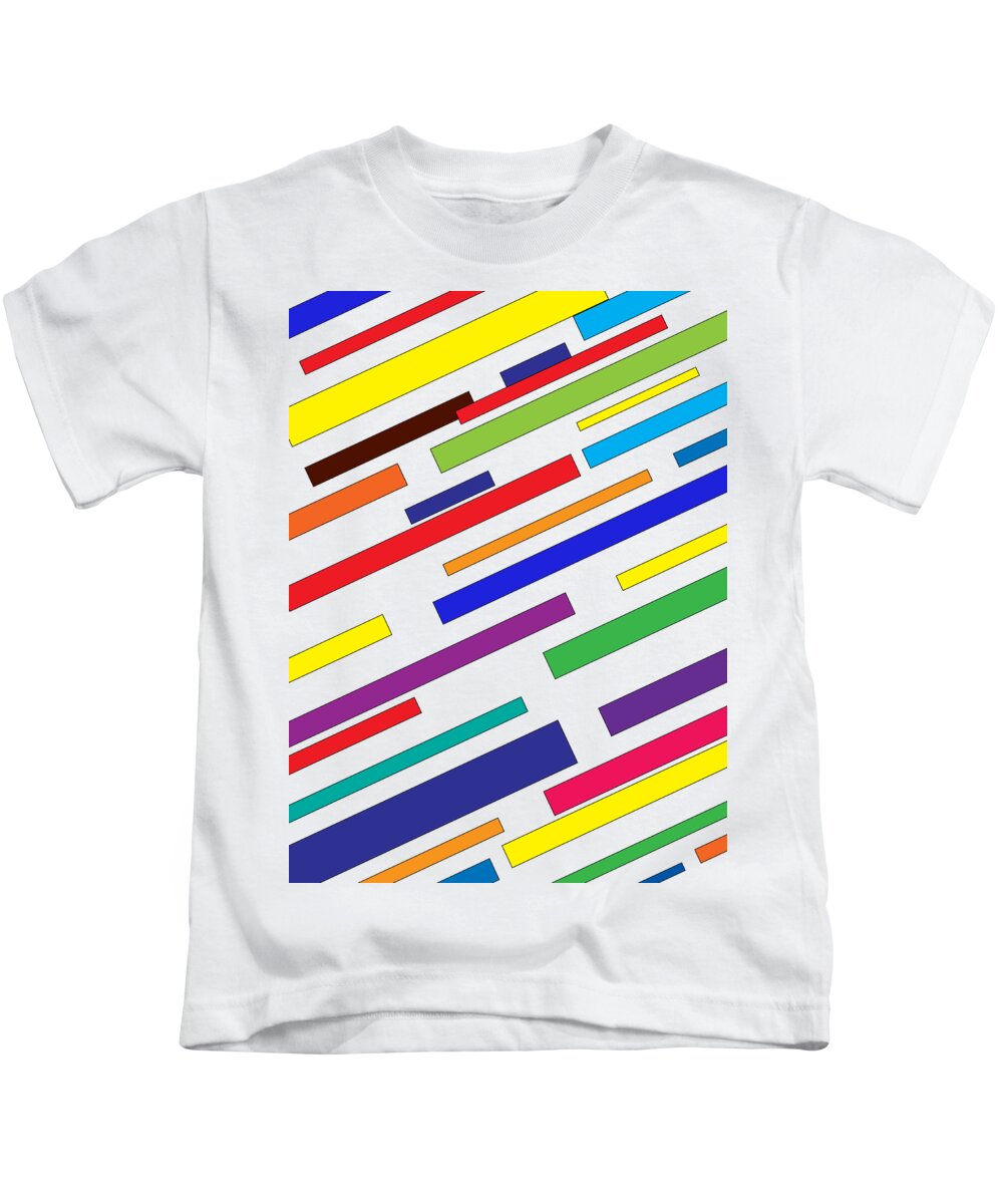 Abstract Kids T-Shirt featuring the digital art Woogie by George Pennington