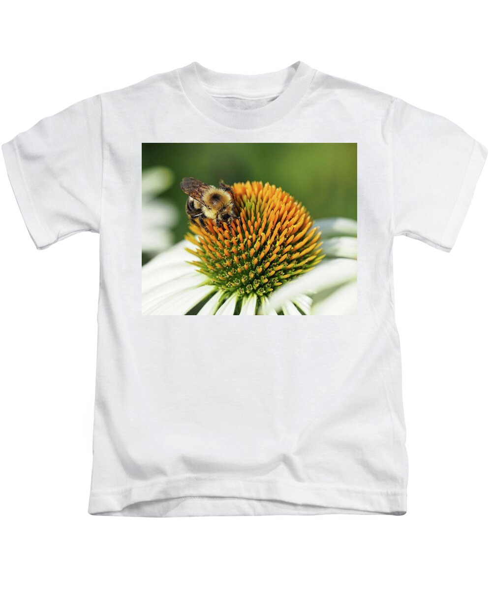 Bee Kids T-Shirt featuring the photograph Working Bee III by Scott Olsen