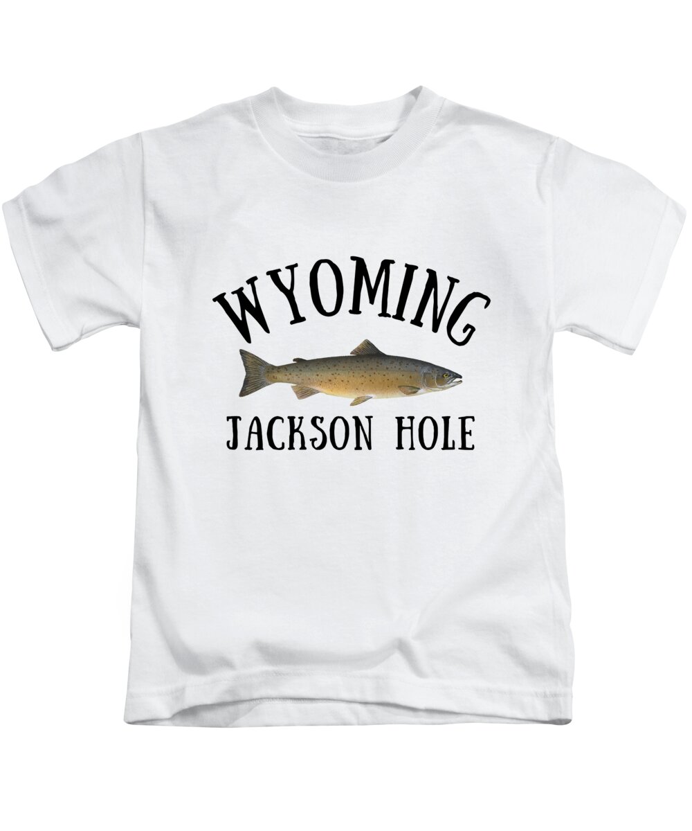 Wyoming Jackson Hole Trout Fishing Fly Fish Nature Kids T-Shirt by Aaron  Geraud - Fine Art America