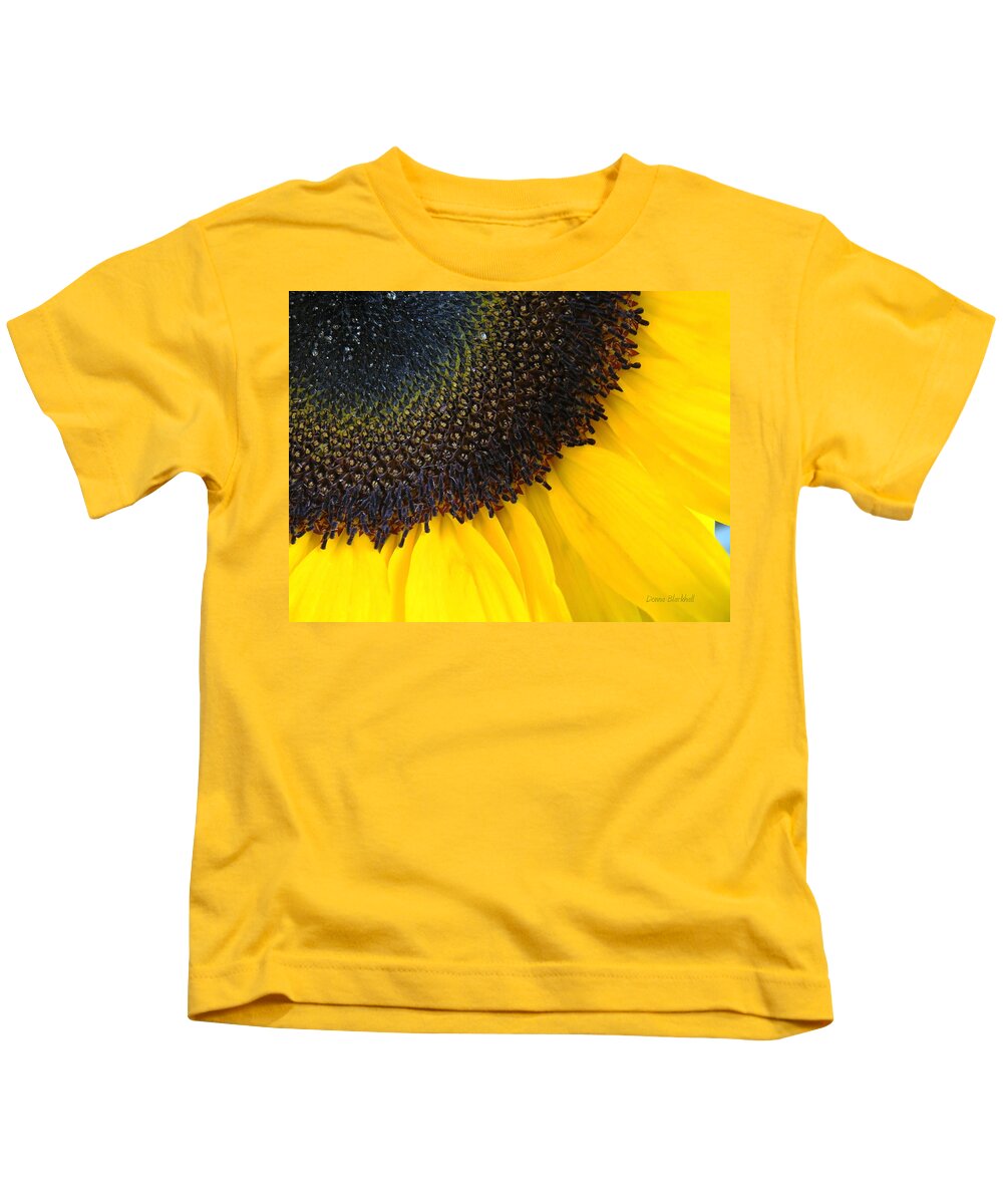Sunflower Kids T-Shirt featuring the photograph Land Of Eternal Sun by Donna Blackhall