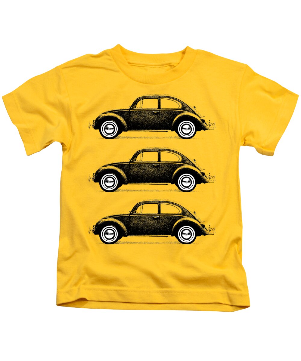 Volkswagen Beetle Kids T-Shirt featuring the photograph Think Small by Mark Rogan