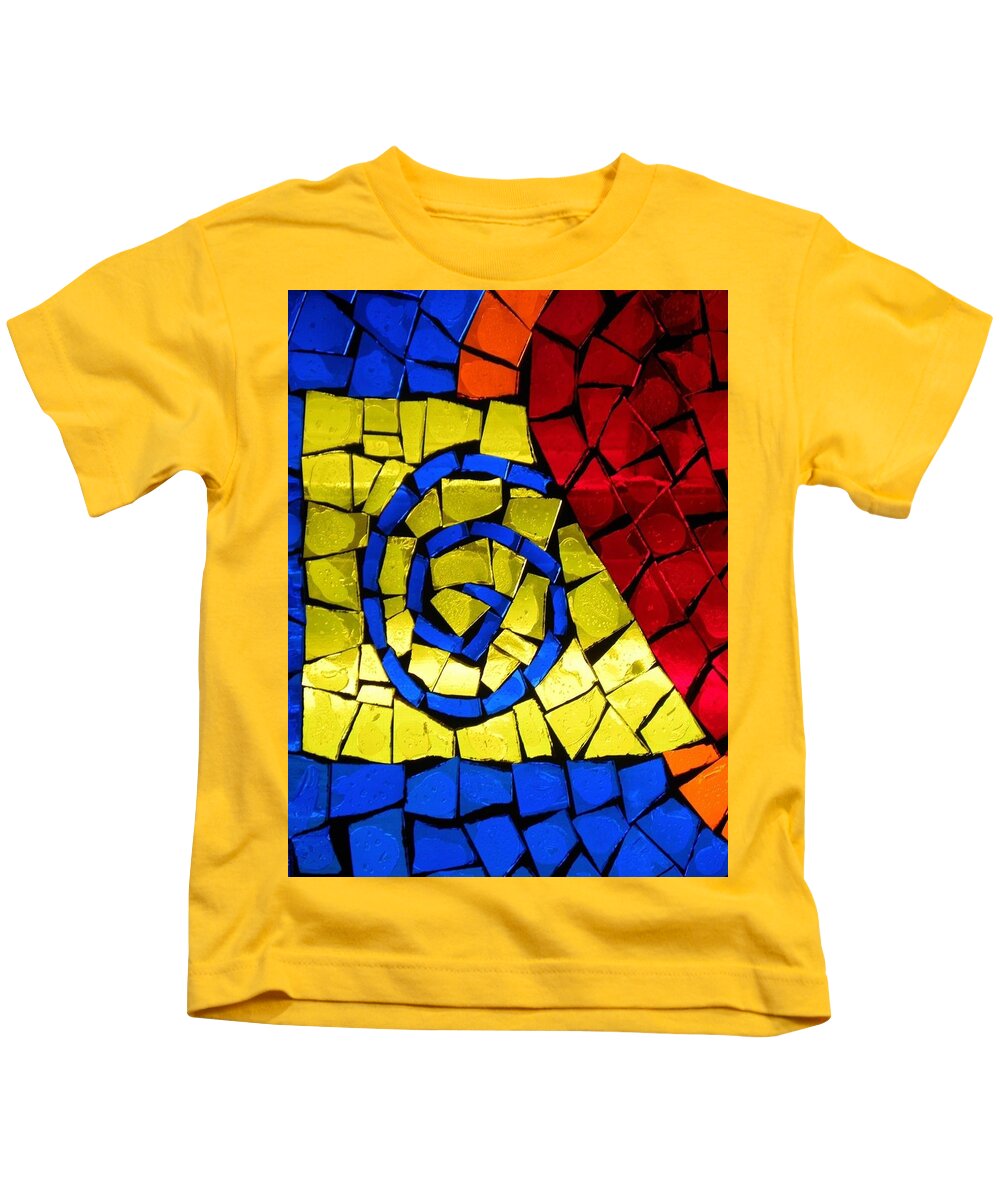 Stained Glass Kids T-Shirt featuring the photograph Chapel of Love by Kerry Obrist
