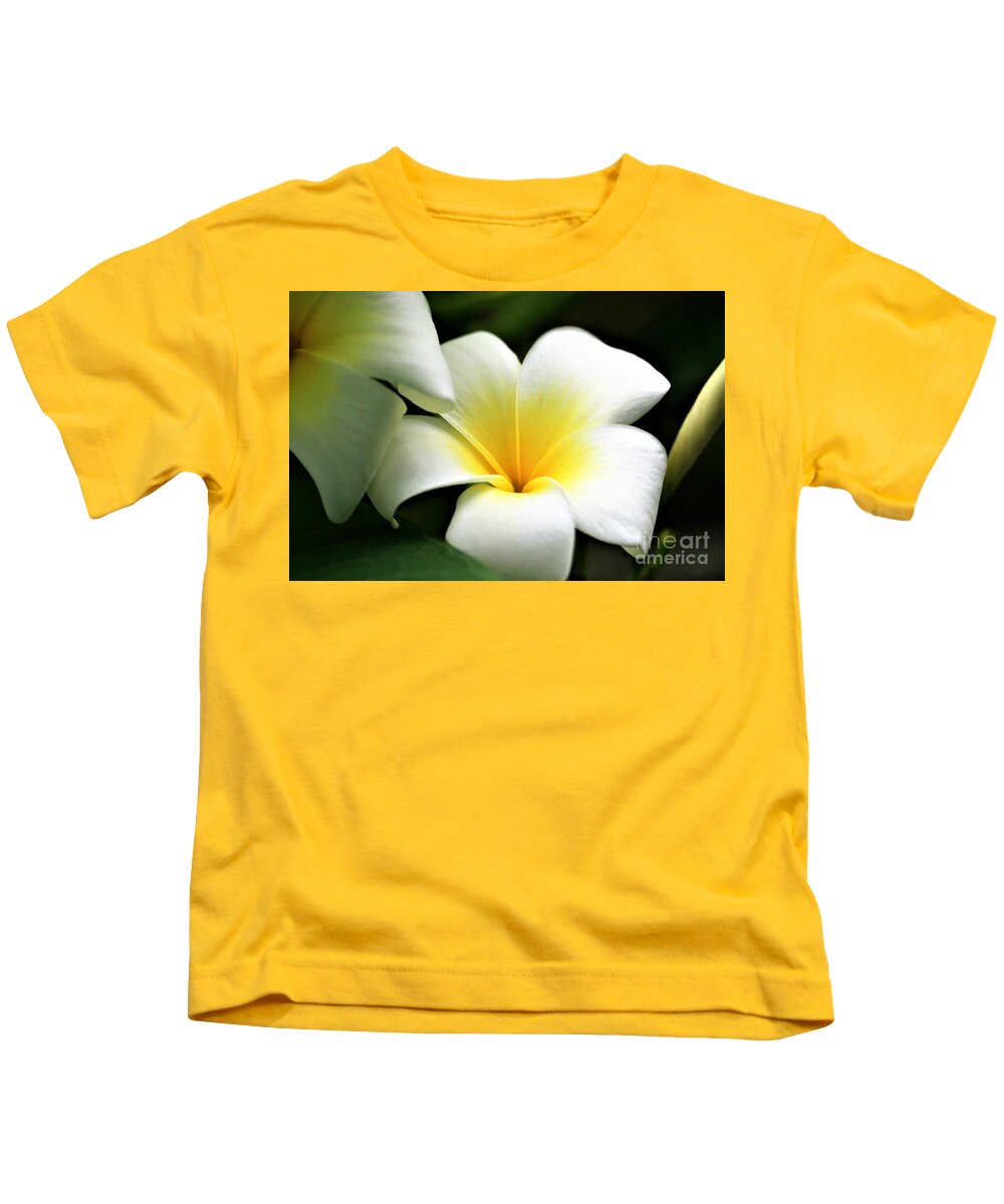 Flower Kids T-Shirt featuring the photograph Plumeria Bloom #1 by Diann Fisher