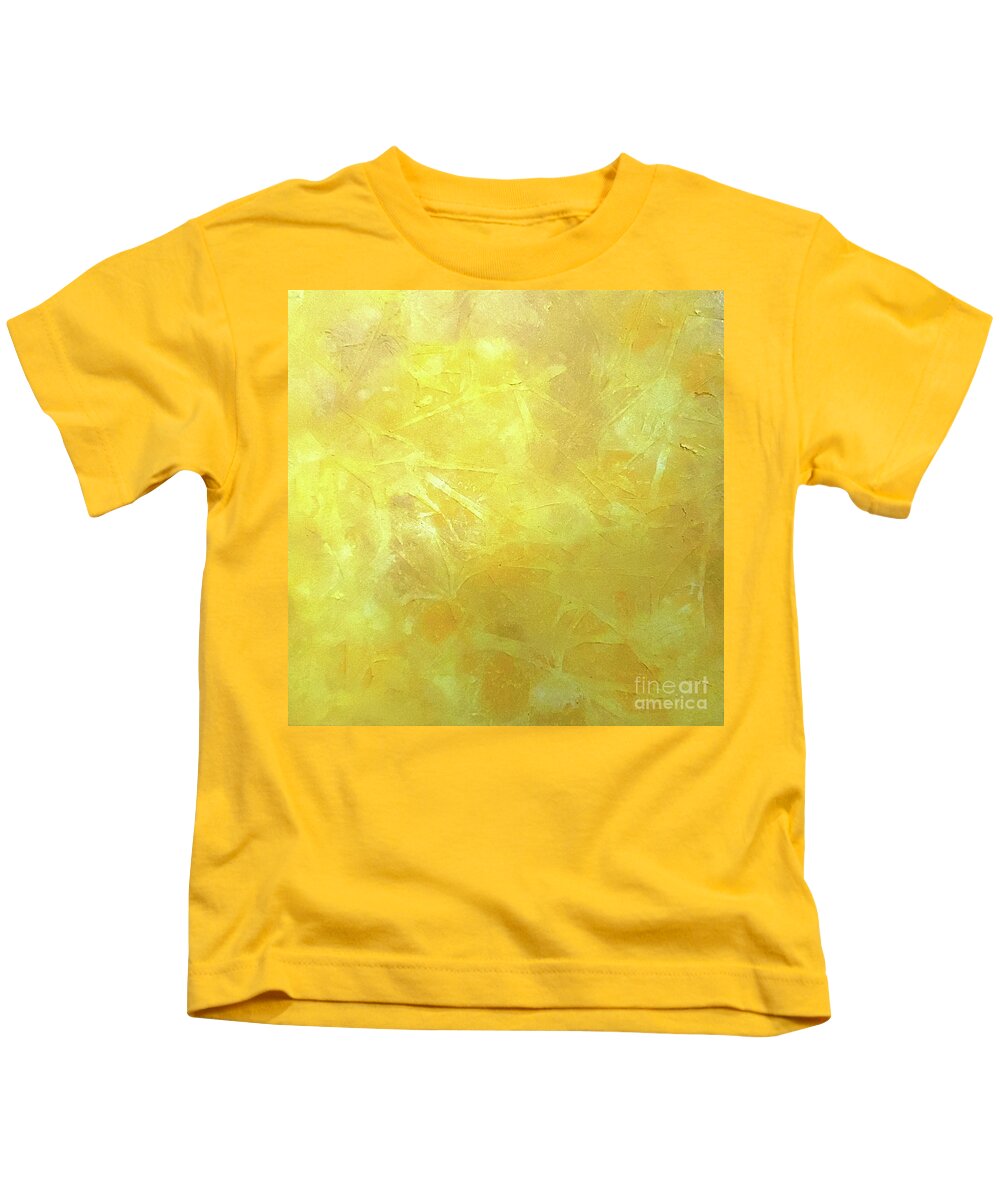 Yellow Kids T-Shirt featuring the painting Sunlight by Jilian Cramb - AMothersFineArt