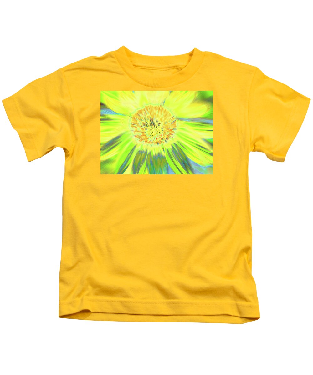 Sunflowers Kids T-Shirt featuring the photograph Sunshake by Cris Fulton