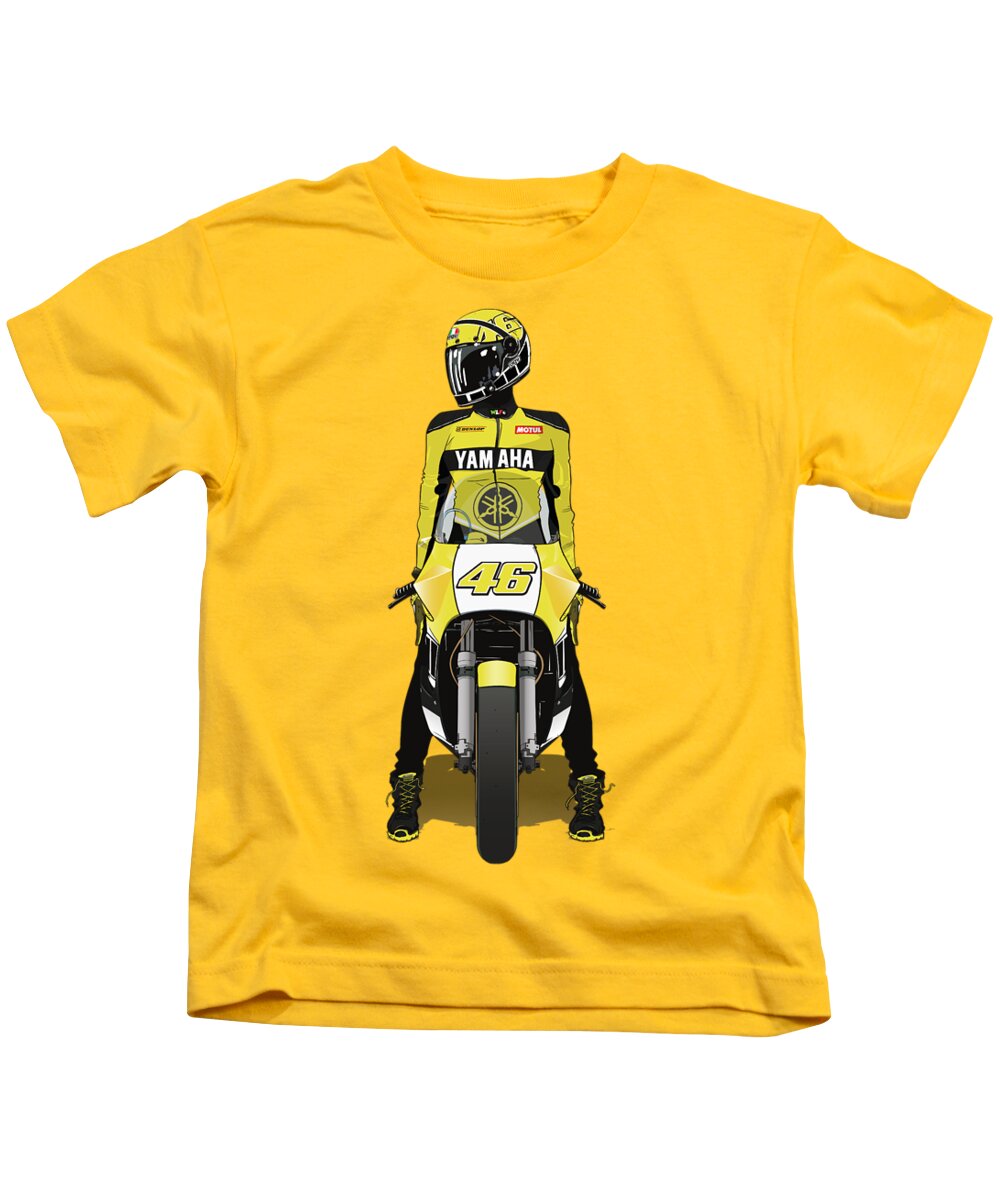 Valentino Rossi MOTO GP LEGENDS T-Shirt by Maurizio Assenti - Fine