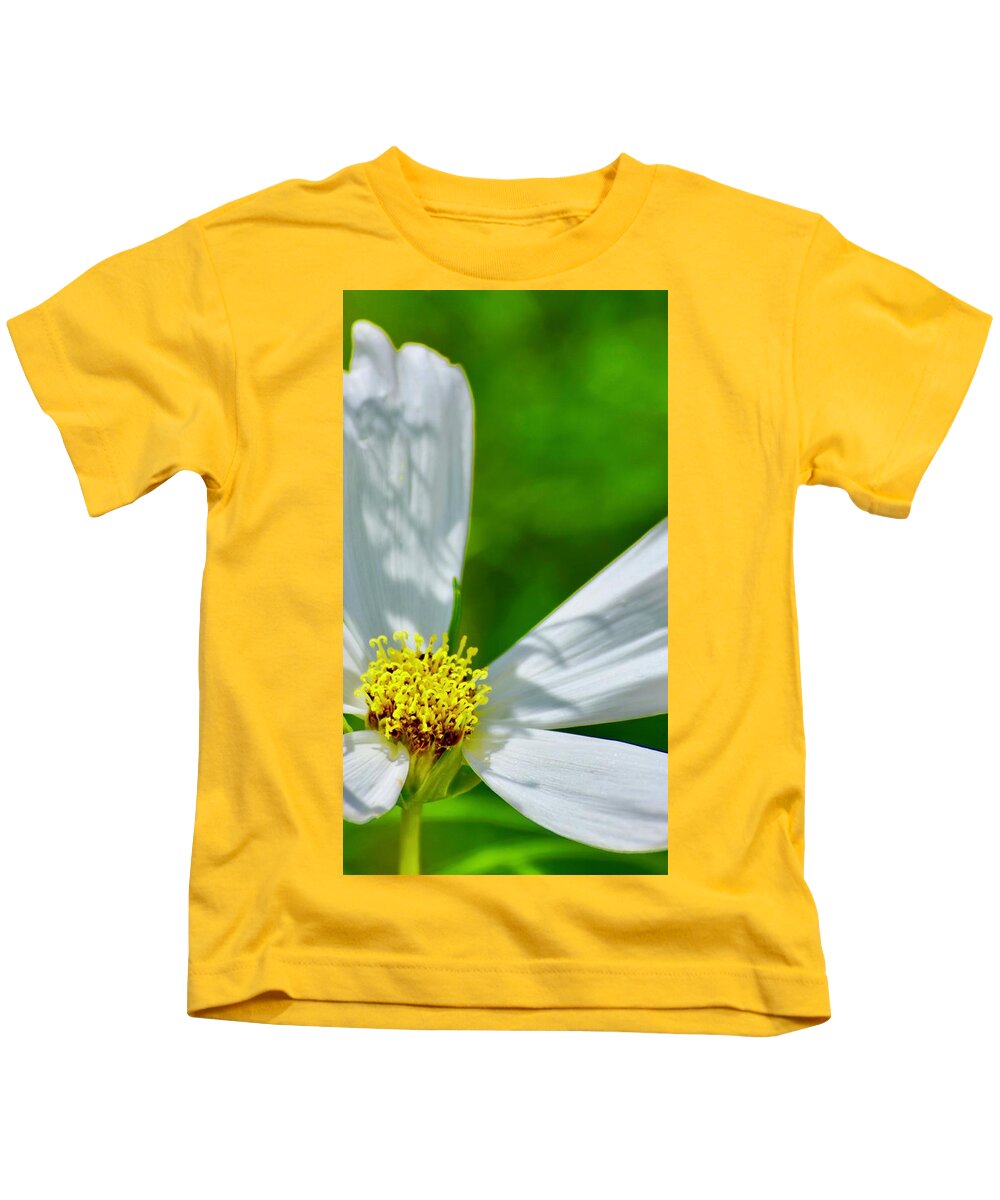 He Loves Me Kids T-Shirt featuring the photograph He Loves Me, He Loves Me Not by Debra Grace Addison