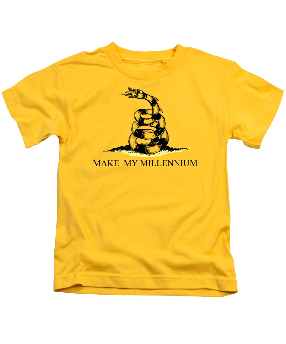 Sandworm Kids T-Shirt featuring the drawing Make My Millennium by Ludwig Van Bacon