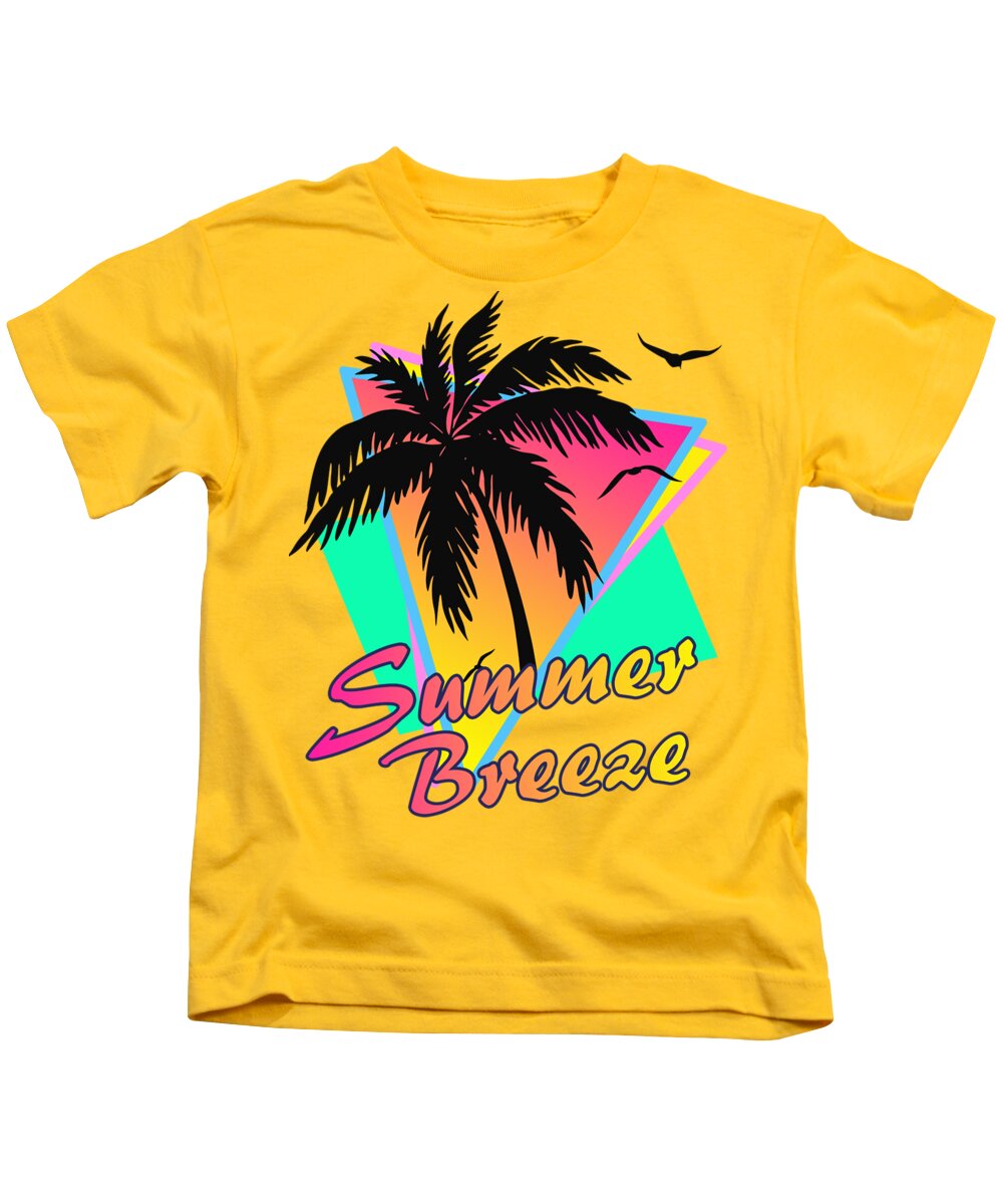 Breeze Kids T-Shirt featuring the digital art Summer Breeze by Filip Schpindel