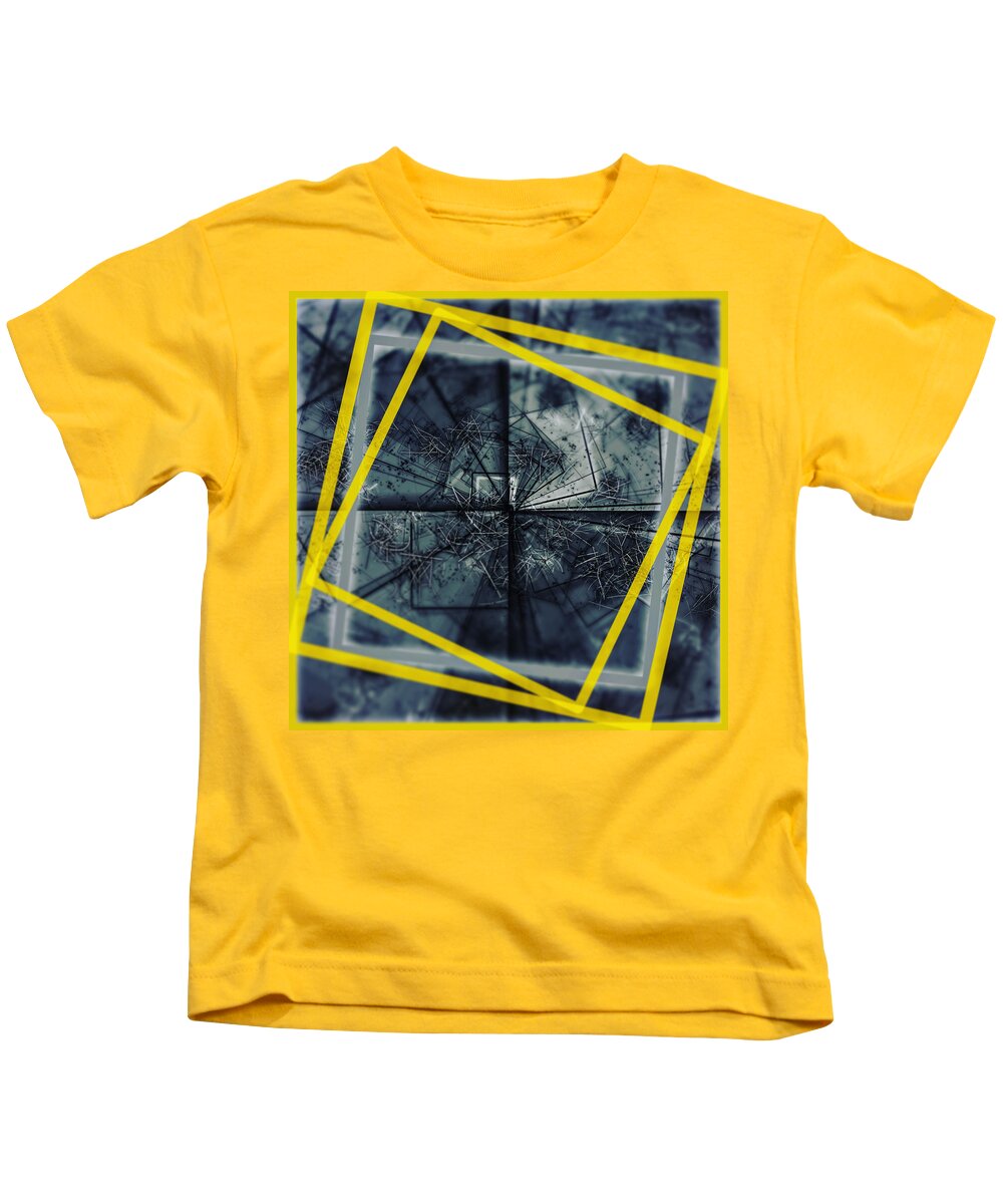 Abstract Kids T-Shirt featuring the digital art Pattern 17 #1 by Marko Sabotin