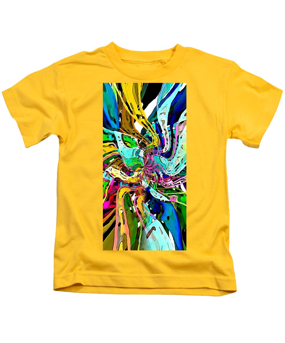 Strings Kids T-Shirt featuring the digital art String Theory by David Manlove