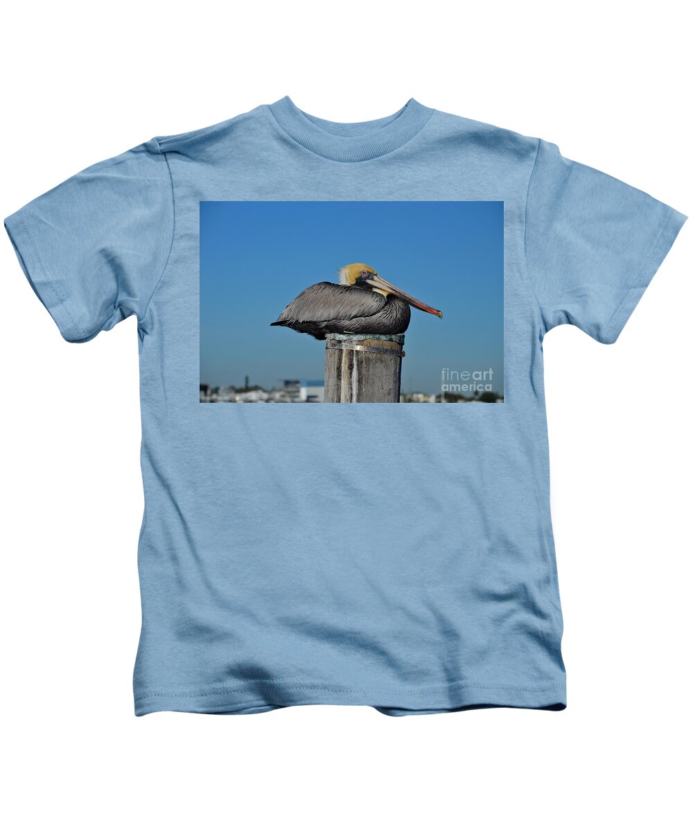 Pelican Kids T-Shirt featuring the photograph 18- Brown Pelican by Joseph Keane