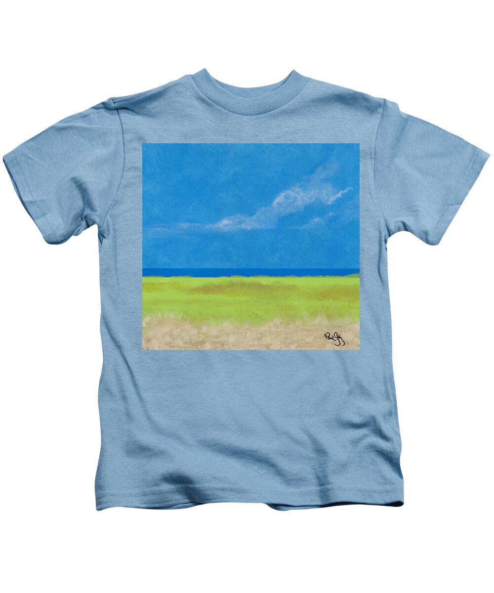 Alabama Kids T-Shirt featuring the painting Alabama Gulf Coast 1 by Paul Gaj