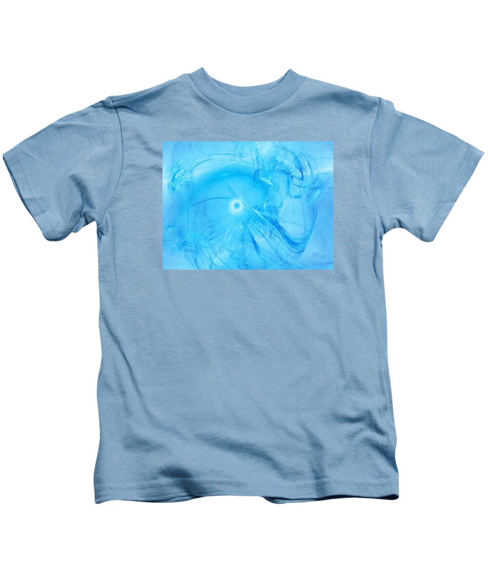 Abstract Kids T-Shirt featuring the digital art Celestial Intelligencer by Jeff Iverson