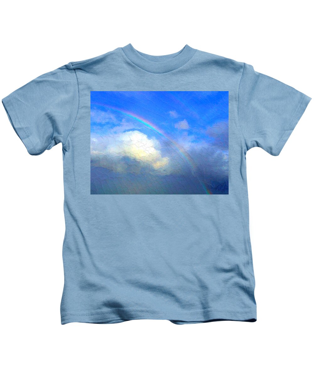 Clouds Kids T-Shirt featuring the painting Clouds in Ireland by Bruce Nutting