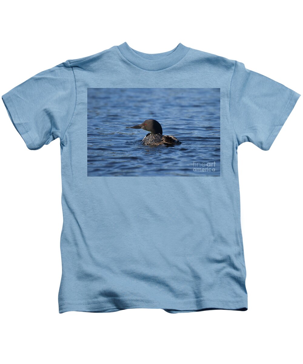 Common Loon Kids T-Shirt featuring the photograph Common Loon by Joan Wallner