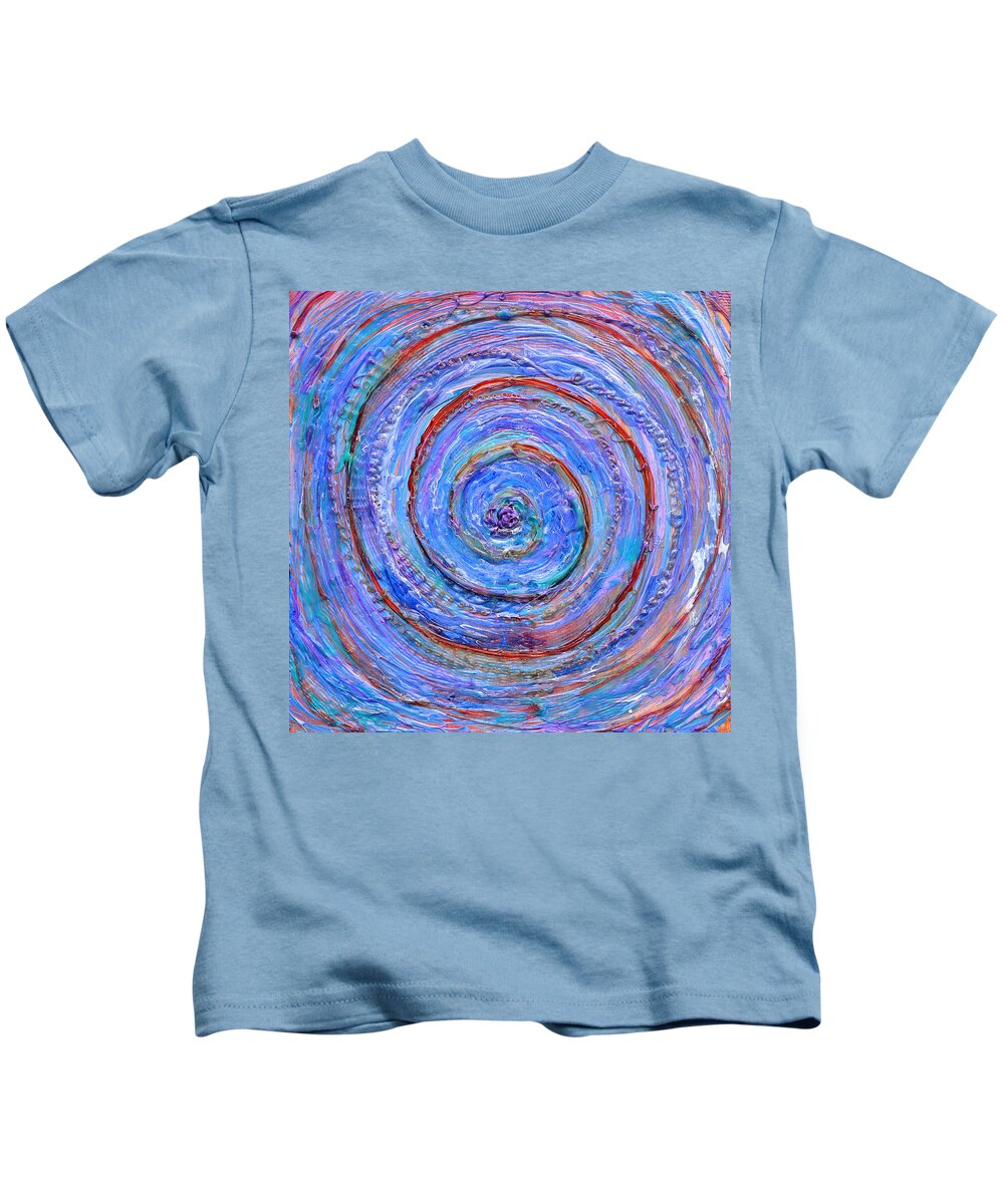 Coriolis Kids T-Shirt featuring the painting Coriolis 3 by Regina Valluzzi