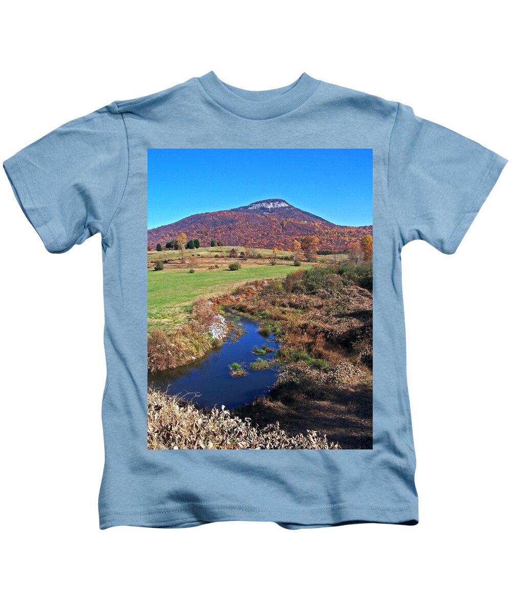  Creeks Kids T-Shirt featuring the photograph Creek in the Valley by Jennifer Robin