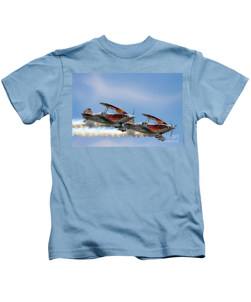 Iron Eagle Kids T-Shirt featuring the photograph Double Iron Eagles by Rick Kuperberg Sr