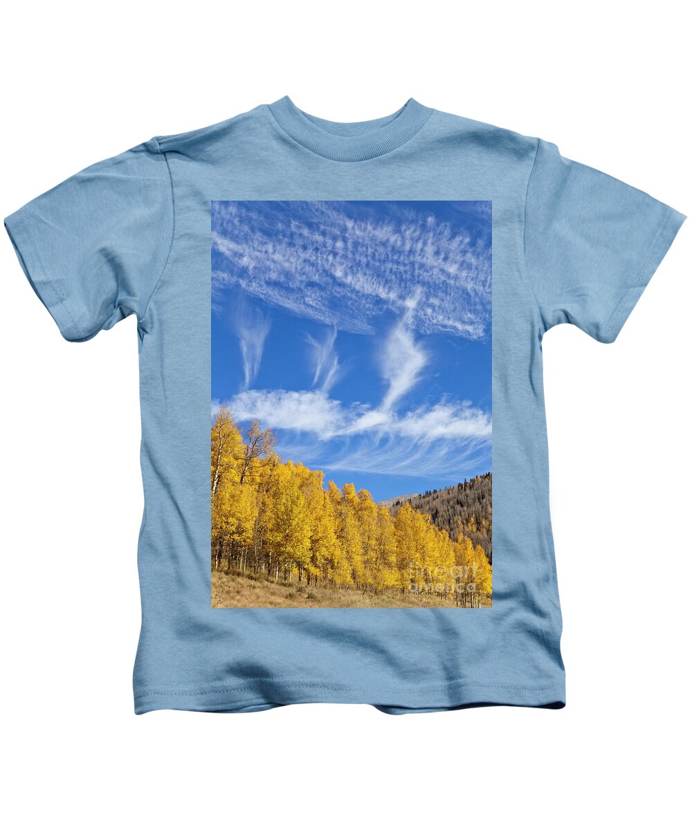00559145 Kids T-Shirt featuring the photograph Quaking Aspens in Fall by Yva Momatiuk John Eastcott
