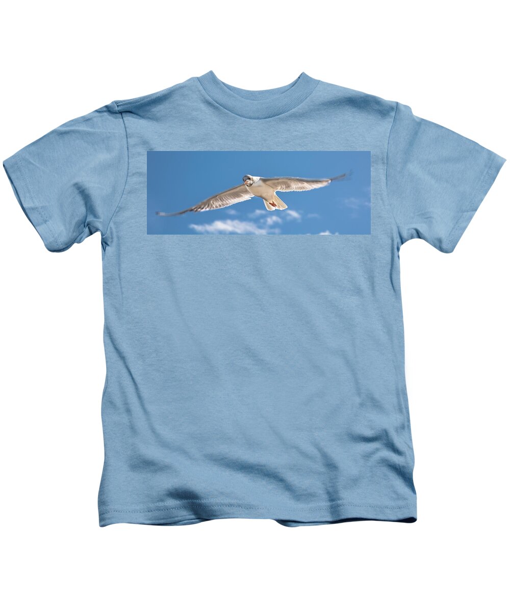 Bird Kids T-Shirt featuring the photograph Feel the Freedom by Andreas Berthold
