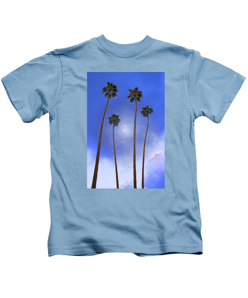 Palm Kids T-Shirt featuring the photograph Four Palms 2 by Andre Aleksis