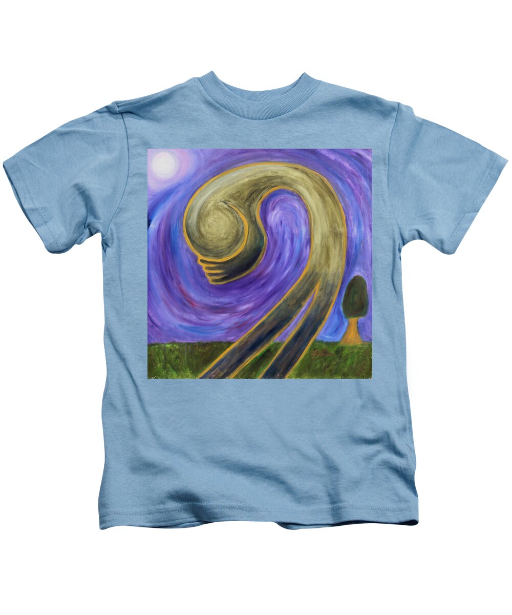 2001 Kids T-Shirt featuring the painting Humility by Will Felix