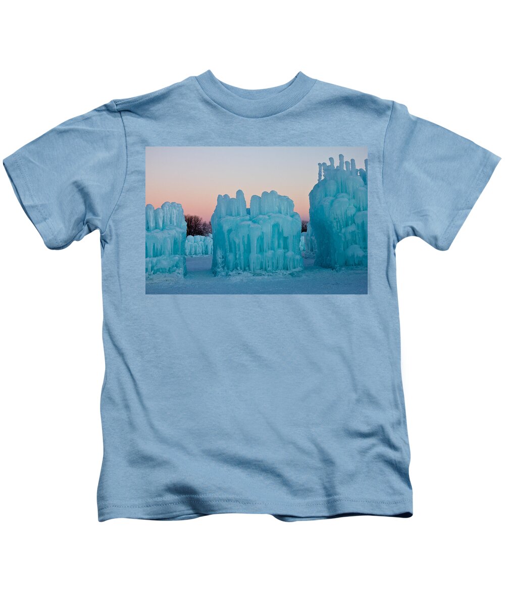 Ice Kids T-Shirt featuring the photograph Ice World by Christie Kowalski
