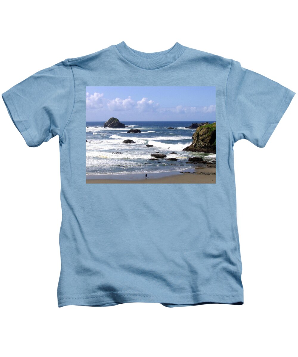 Invigorating Kids T-Shirt featuring the photograph Invigorating Sea Air by Will Borden