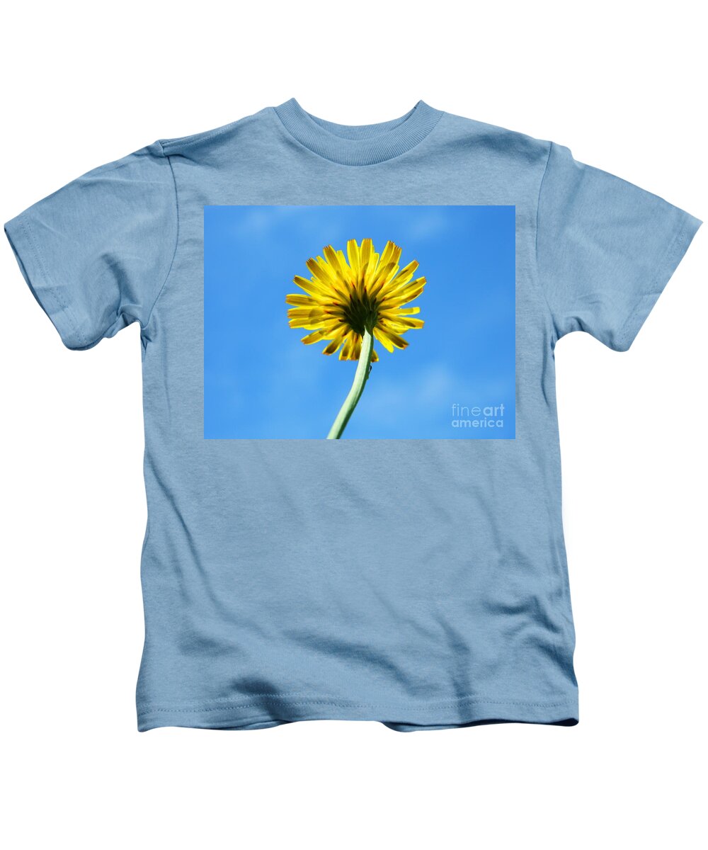 Yellow Kids T-Shirt featuring the photograph Look up to the sky by Andrea Anderegg