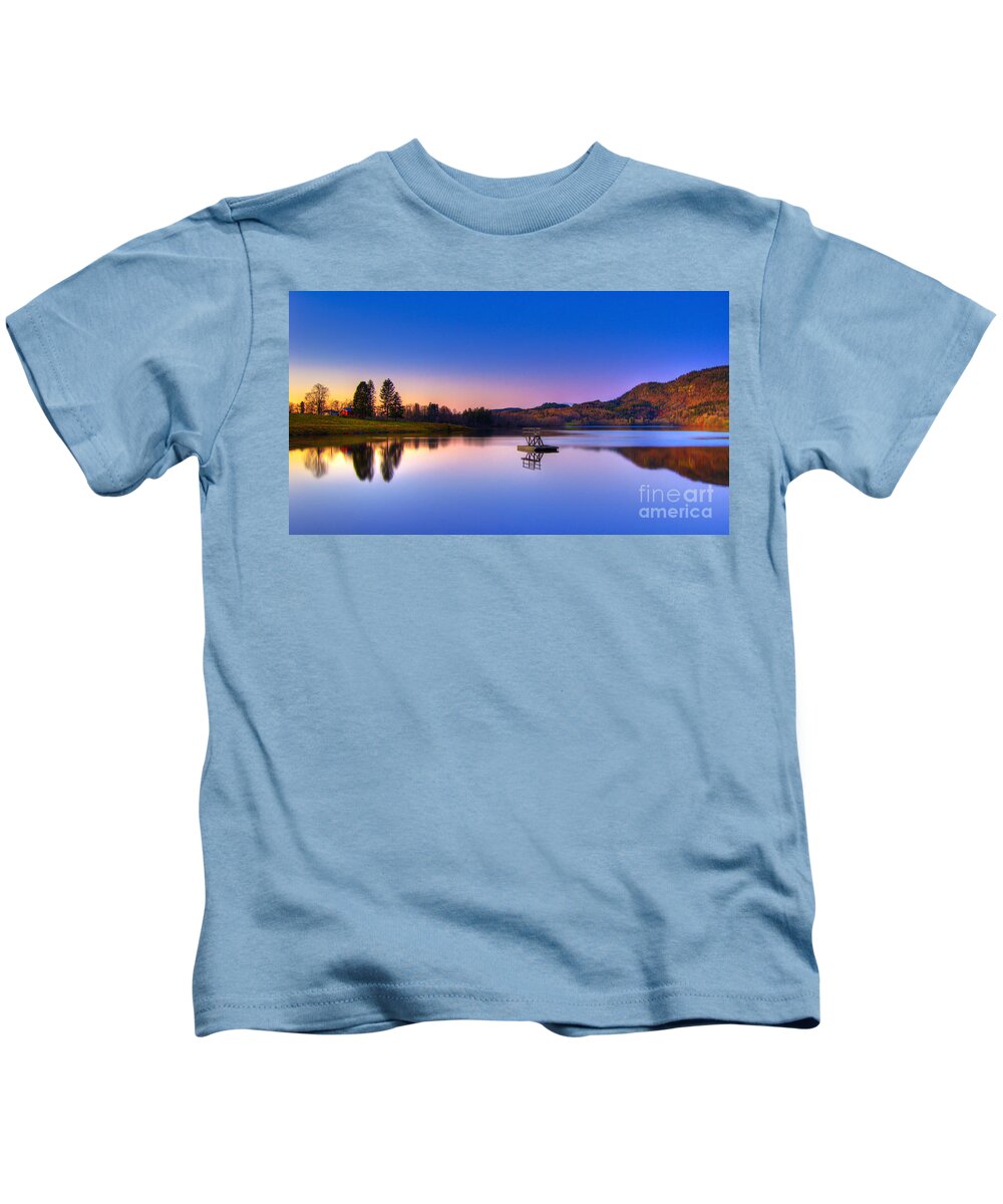 Scenery Kids T-Shirt featuring the photograph Morning Glory.. by Nina Stavlund
