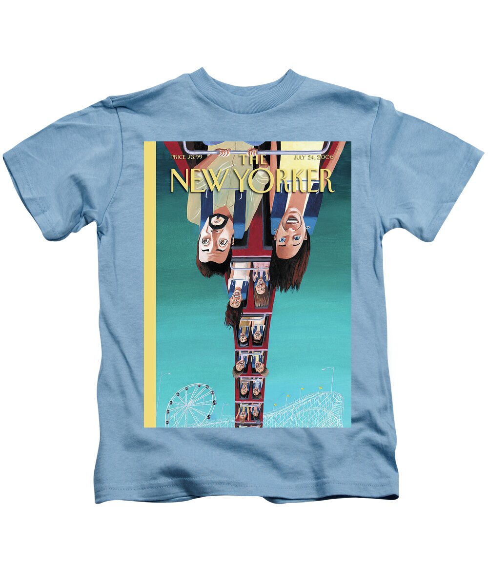 Lesiure Kids T-Shirt featuring the painting Summersault by Mark Ulriksen