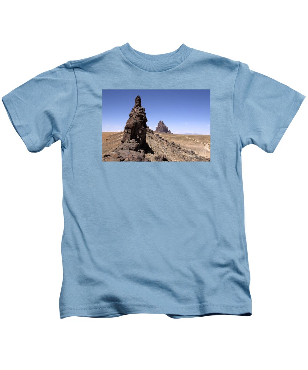 Shiprock Kids T-Shirt featuring the photograph Shiprock - New Mexico by Steven Ralser