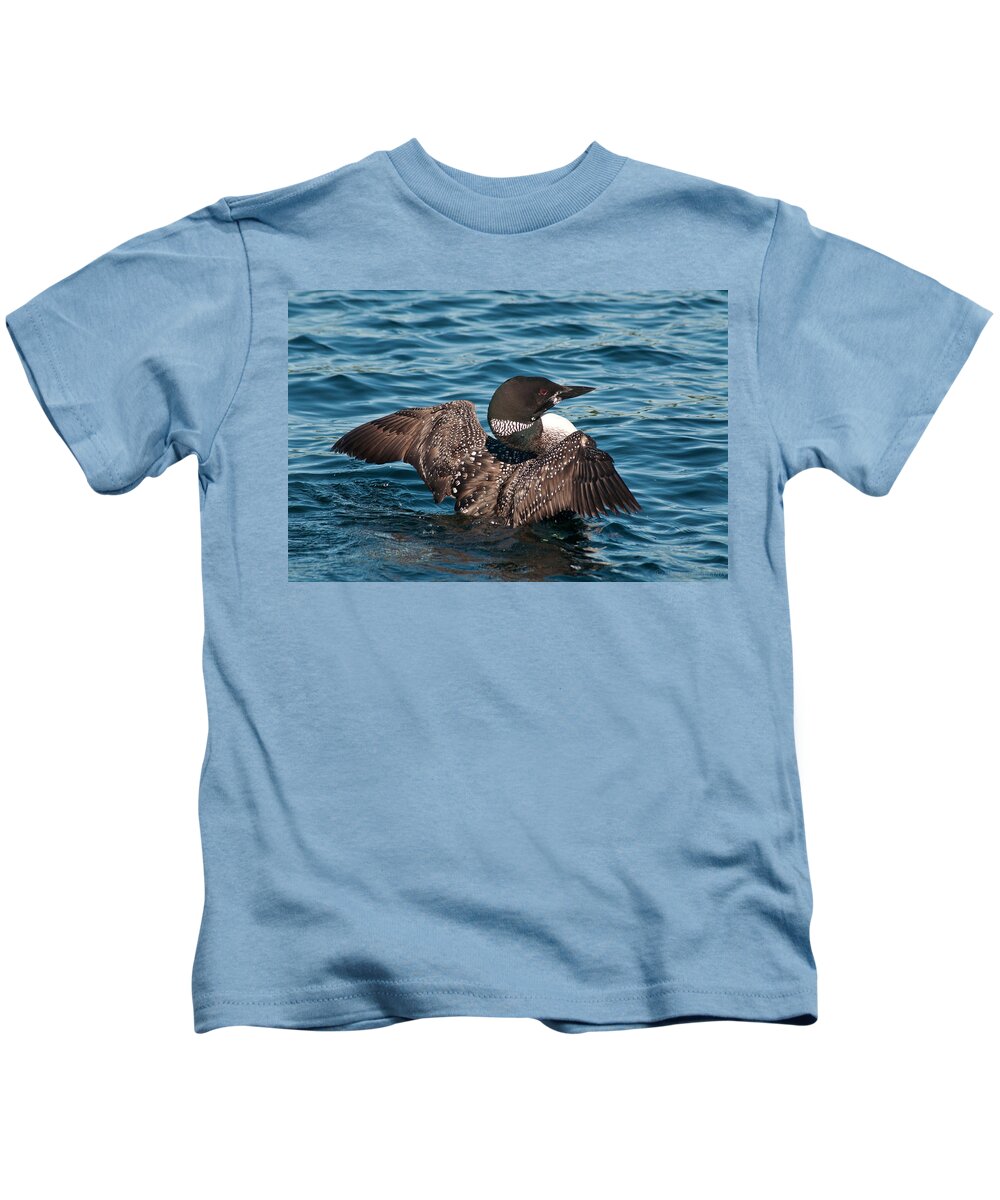 Birds Kids T-Shirt featuring the photograph Spreading My Wings by Brenda Jacobs