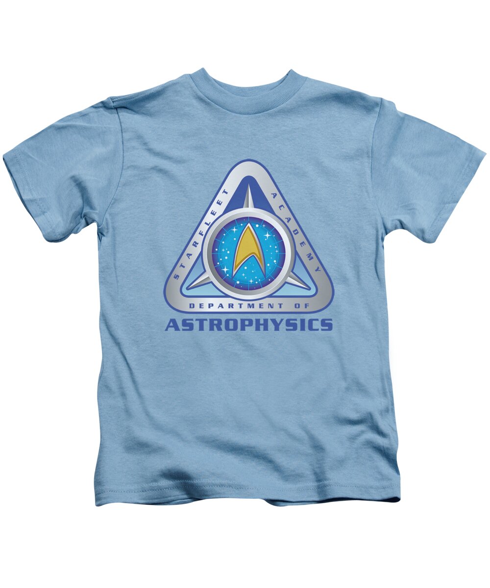 Star Trek Kids T-Shirt featuring the digital art Star Trek - Astrophysics by Brand A