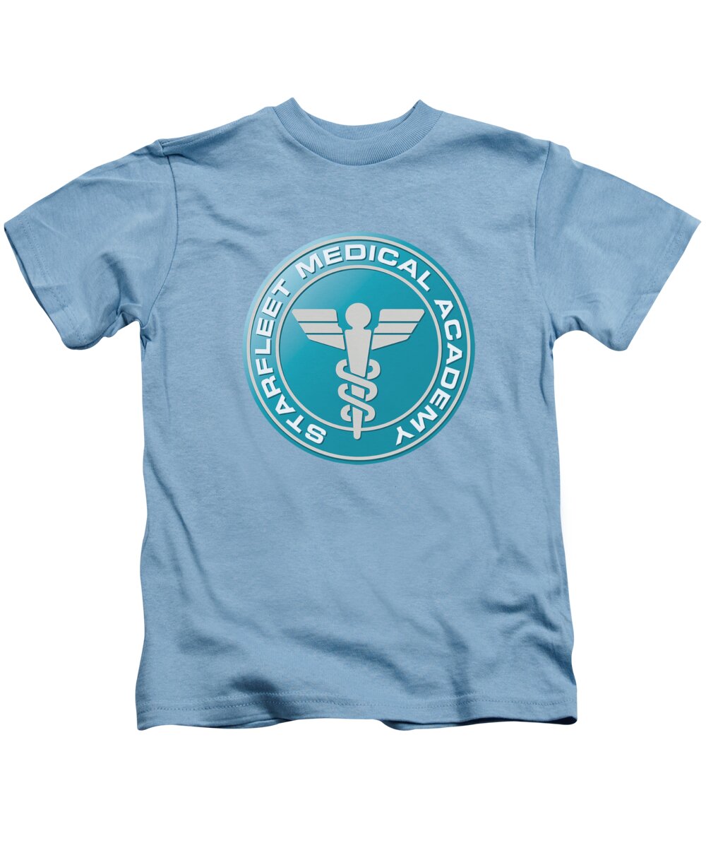 Star Trek Kids T-Shirt featuring the digital art Star Trek - Medical by Brand A