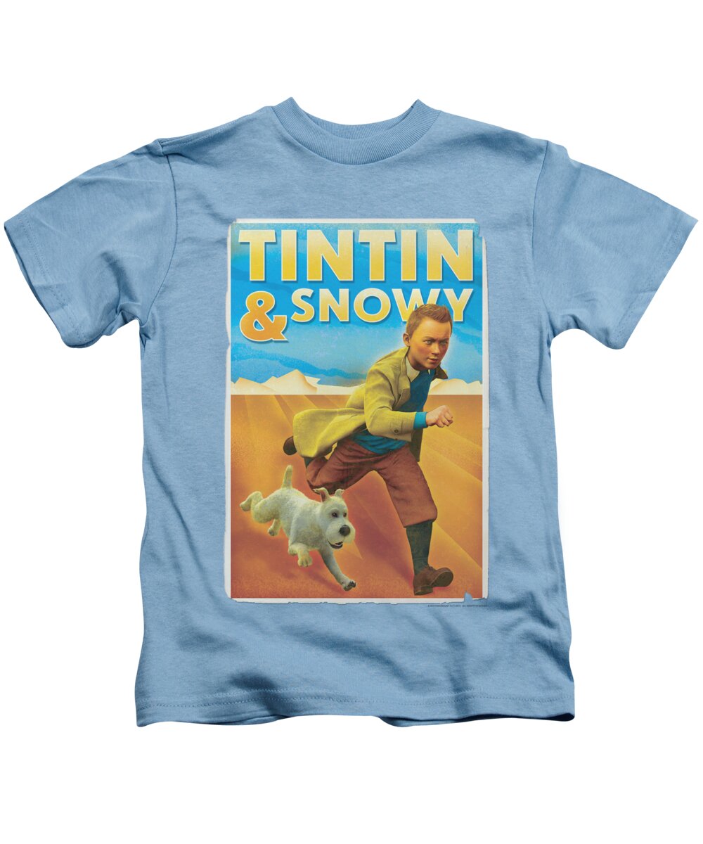 Tintin - Tintin And Snowy Kids T-Shirt for Sale by Brand A