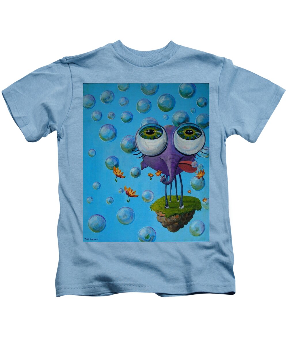 To Dream Kids T-Shirt featuring the painting To Dream by Mindy Huntress