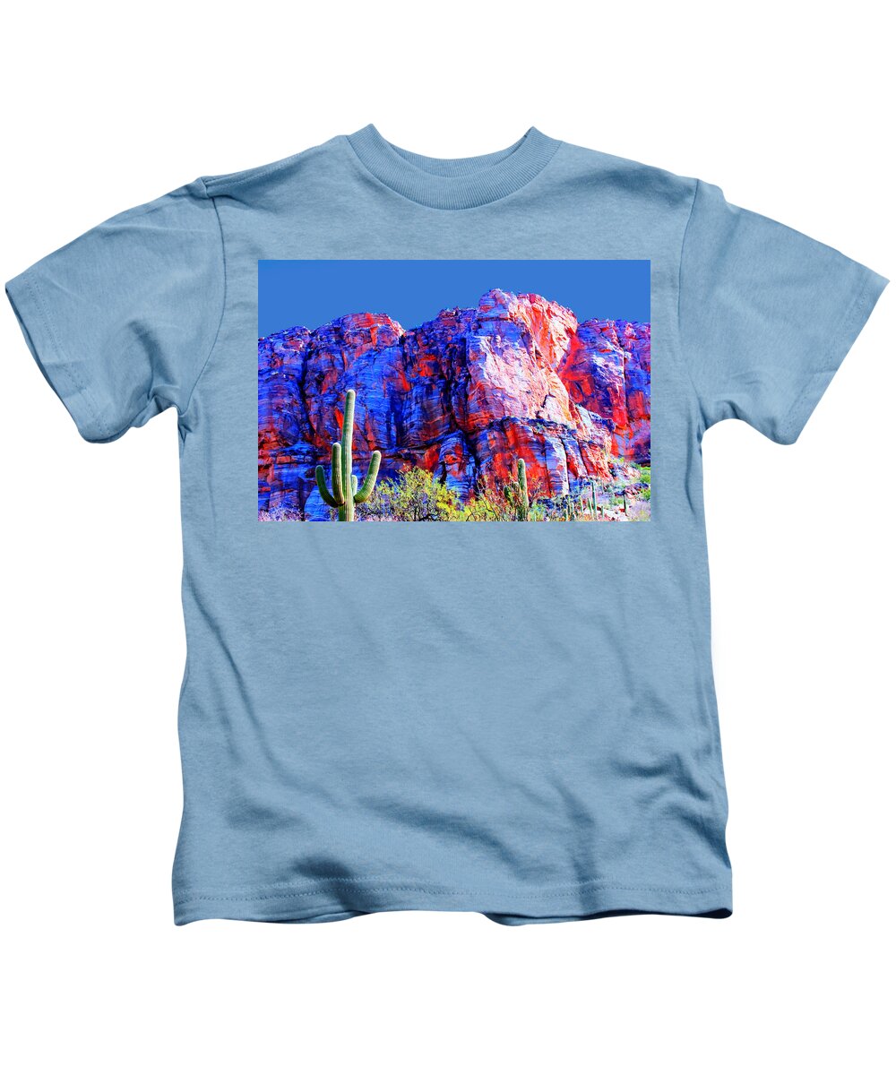 Tucson Kids T-Shirt featuring the photograph Acropolis Canyon Tucson Arizona by Tap On Photo