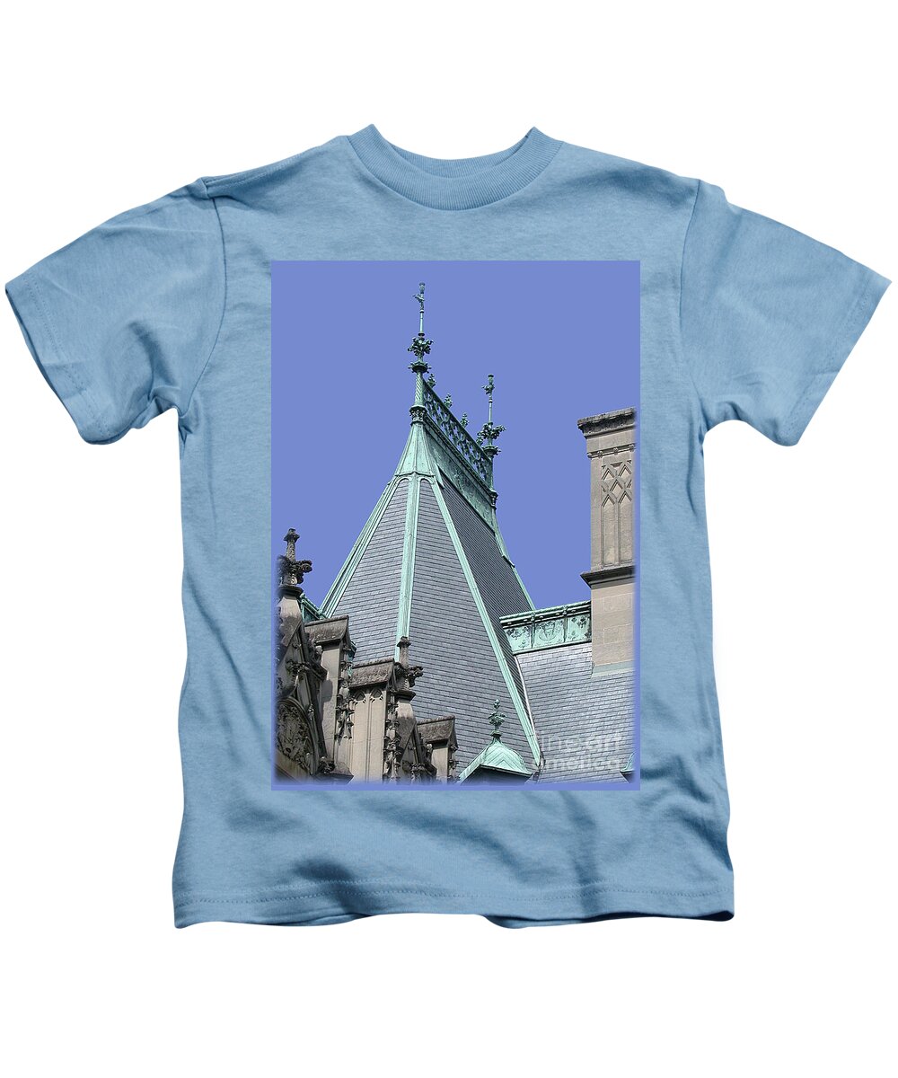 Nc Kids T-Shirt featuring the photograph Biltmore Roof 1 by Tim Mulina