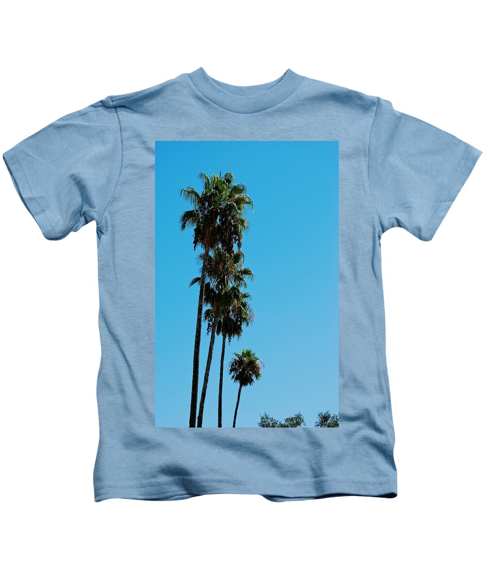 California Kids T-Shirt featuring the photograph Palms Over Oak by Eric Tressler