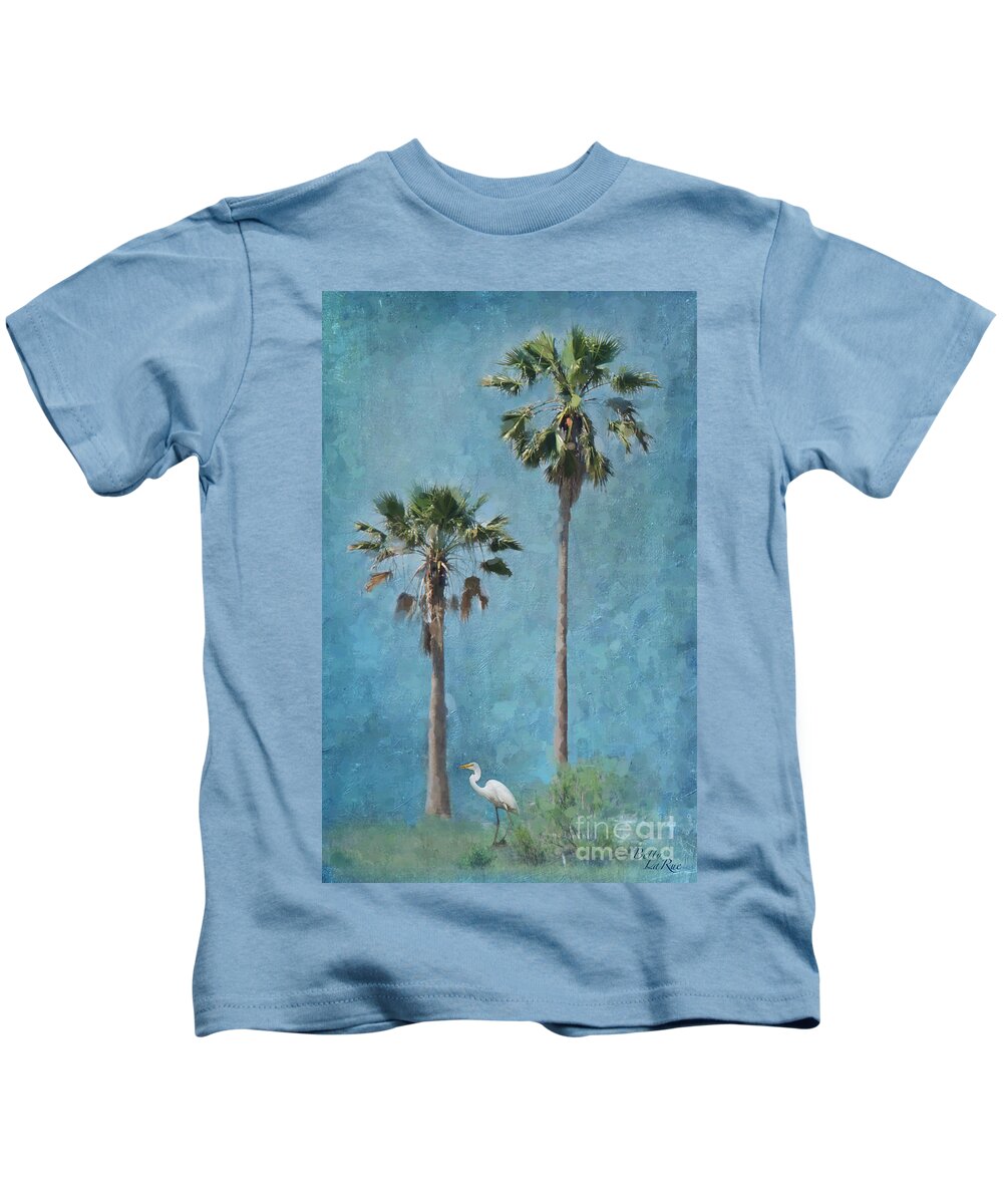 Palm Trees Kids T-Shirt featuring the photograph Paradise by Betty LaRue