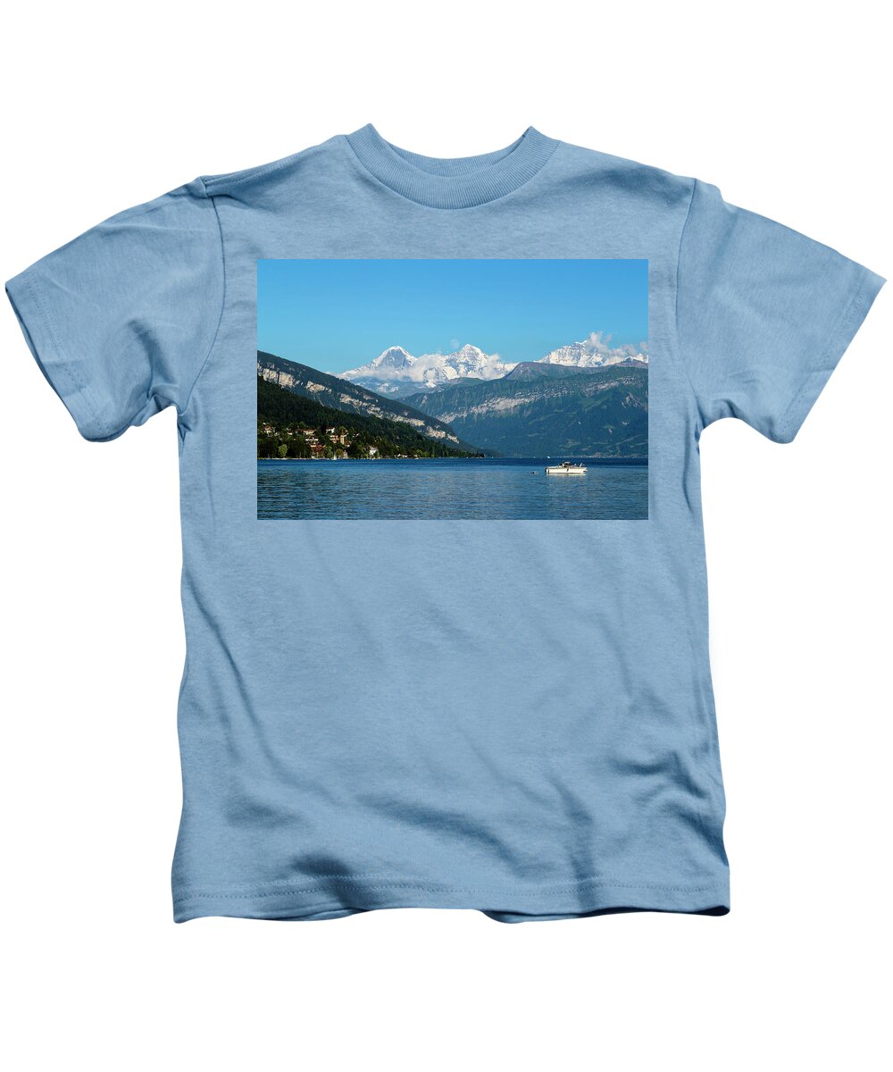  Eiger Kids T-Shirt featuring the photograph Bernese Oberland #1 by Andy Myatt