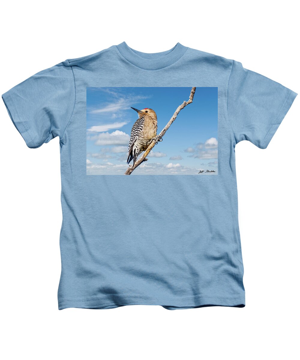 Animal Kids T-Shirt featuring the photograph Male Gila Woodpecker #2 by Jeff Goulden