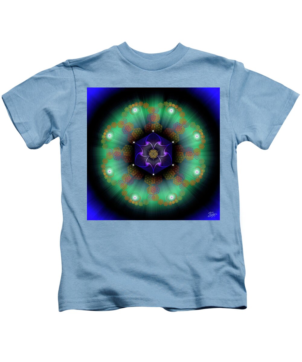 Endre Kids T-Shirt featuring the photograph Sacred Geometry 638 #1 by Endre Balogh