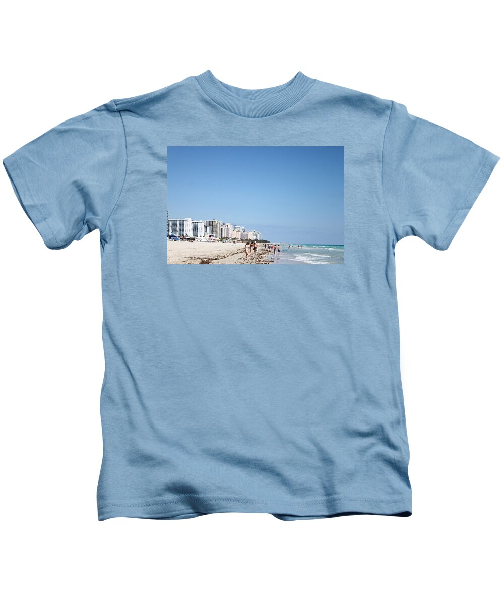 South Beach Kids T-Shirt featuring the photograph South Beach #1 by Elton Hazel