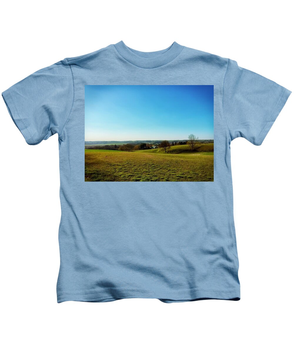 Landscape Kids T-Shirt featuring the photograph Baldwin Maryland by Chris Montcalmo